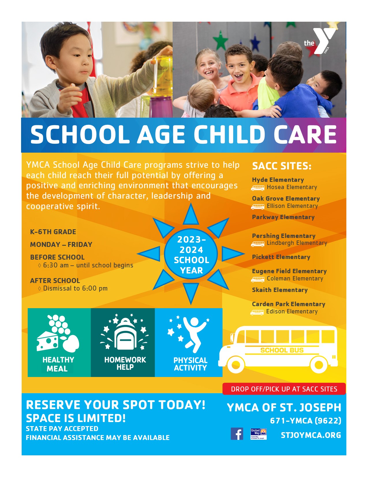 2023/24 School Age Child Care | St. Joseph YMCA